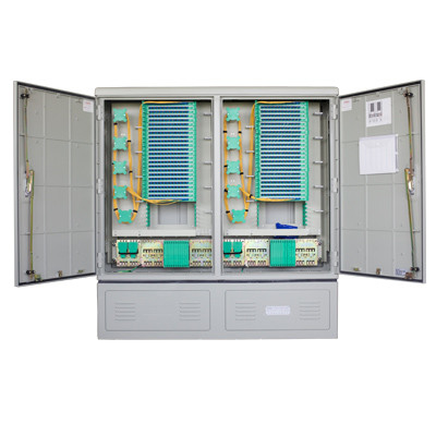 576 Core SMC Double Door Fiber Distribution Cabinet For FTTx Network